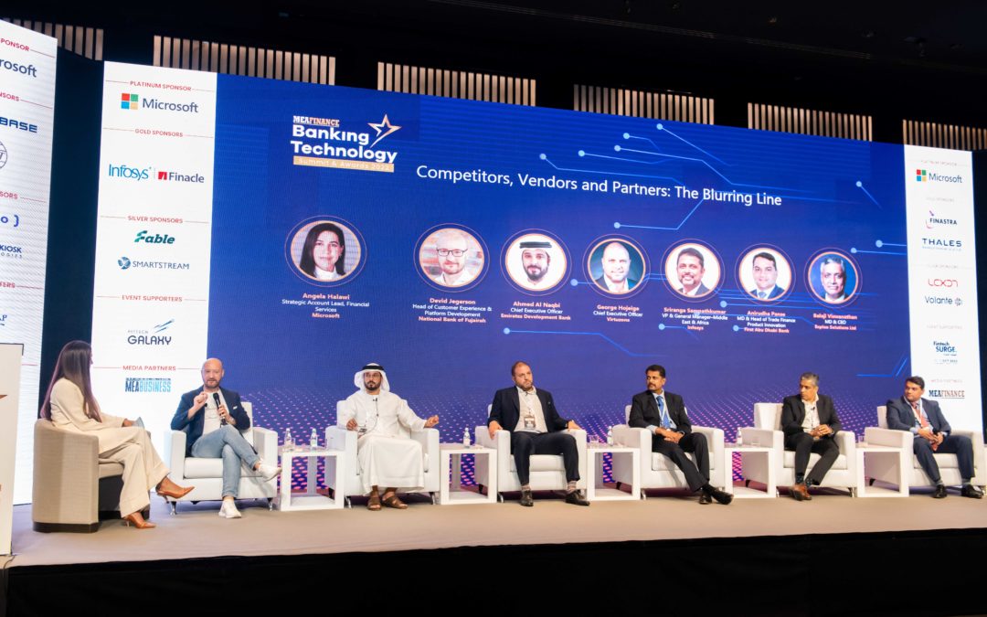 George Hojeige, Virtugroup CEO, joins panellists at the MEA Finance Banking Technology Summit & Awards 2022