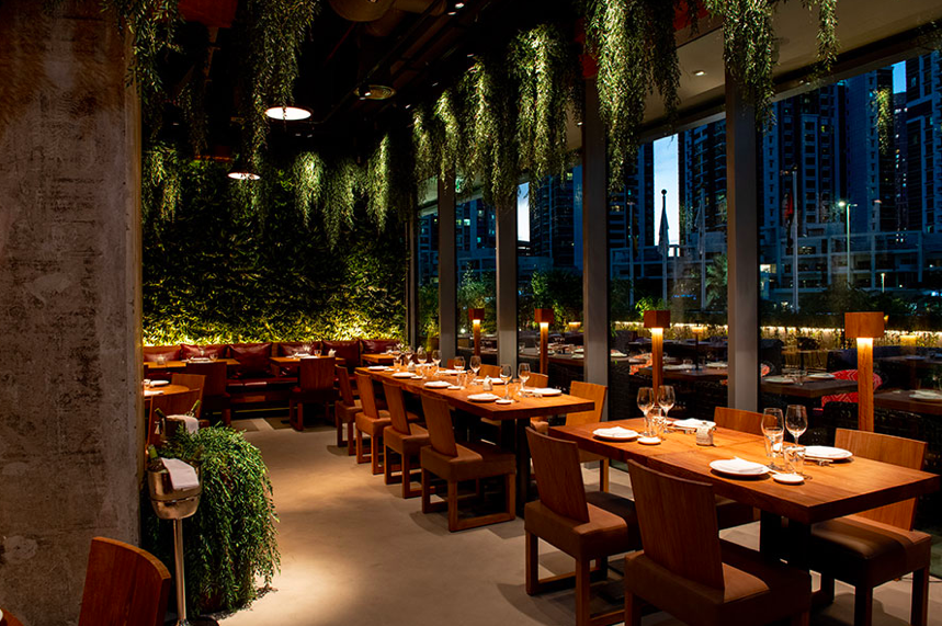 An image of Roka Dubai- one of the best business lunch spots in Dubai